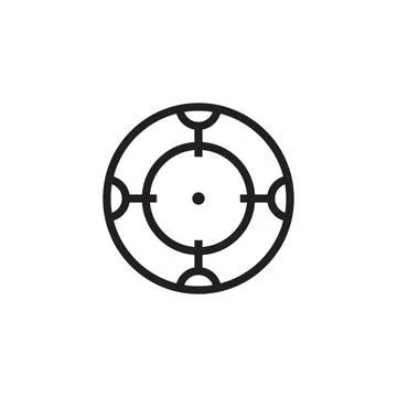 Scope icon logo Stock Illustration