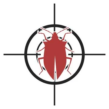Scope Pest Control illustration of a scope with a bug, symbol for pest con... Stock Photos