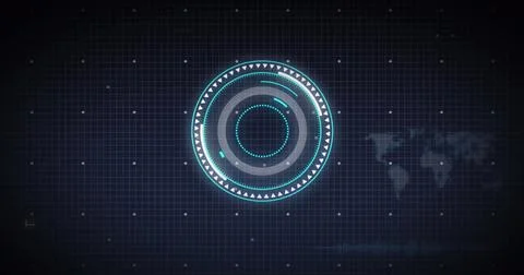 A scope scanning a computer circuit board and processing data Stock Photos