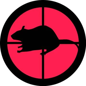 In the scope series  rat Stock Illustration