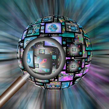 The scope of the tablets 库存插图