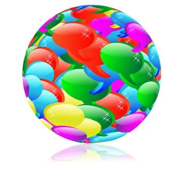 The scope of the web cloud Illustrazione stock