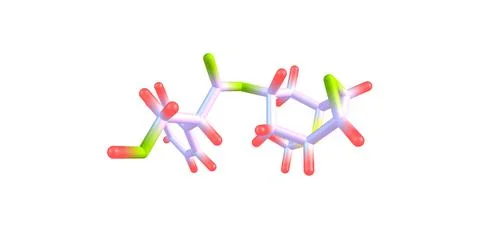 Scopolamine molecular structure isolated on white Stock Illustration