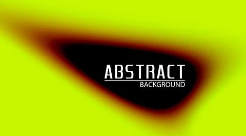Scorched stain on electric lime background. Vector graphics Stock Illustration