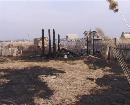 Scorched Village Stockbeeldmateriaal 1039262