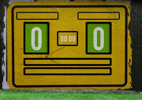 Score board Illustrazione stock