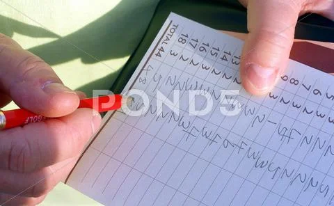Score card Stock Photos