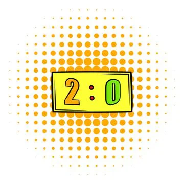 Score icon, comics style Stock-Illustration
