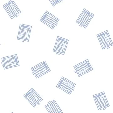 Score paper golf game glyph seamless pattern Stock Illustration