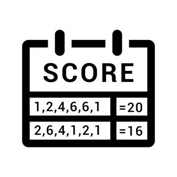 Score, scorecard icon. Stock Illustration