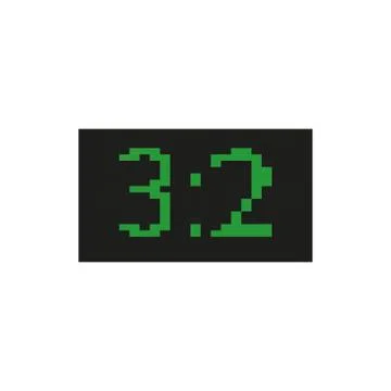 Scoreboard 8 bits pixelated style icon 스톡 일러스트