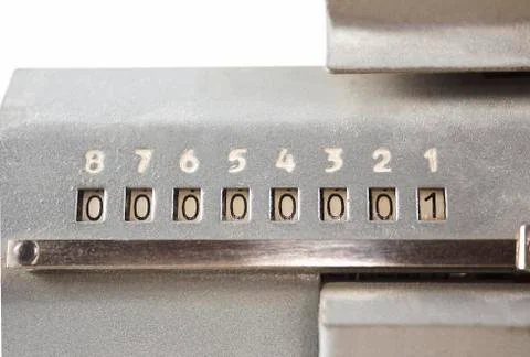 Scoreboard adding machine Stock Photos