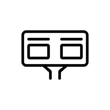 Scoreboard competition icon vector outline illustration Ilustração Stock