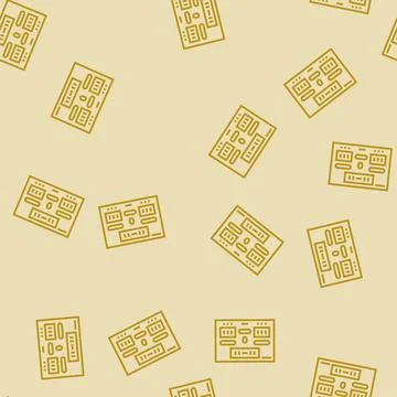 Scoreboard numbers line seamless pattern Stock Illustration