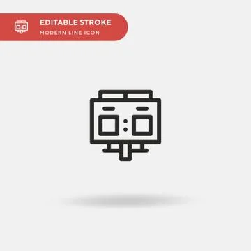 Scoreboard Simple vector icon. Illustration symbol design template for web mo Stock Illustration