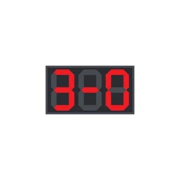 Scoreboard. Vector icon template Stock Illustration
