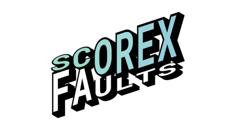 SCOREX vs FAULTS, 3D Text Animation in Isometric View with Opposite Word Motion Stock Footage 314263923