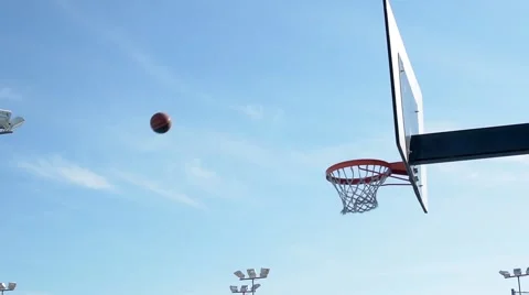 Scoring a basket Stock-Footage 64037715