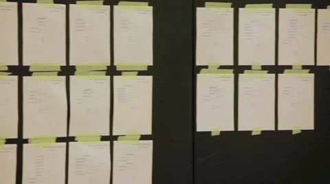 Scoring sheets and schedules. Stock Footage 10921365