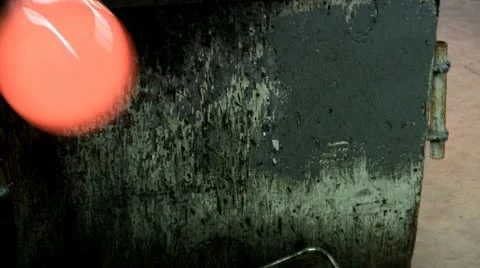 Scoring vase neck Stock Footage 12299245