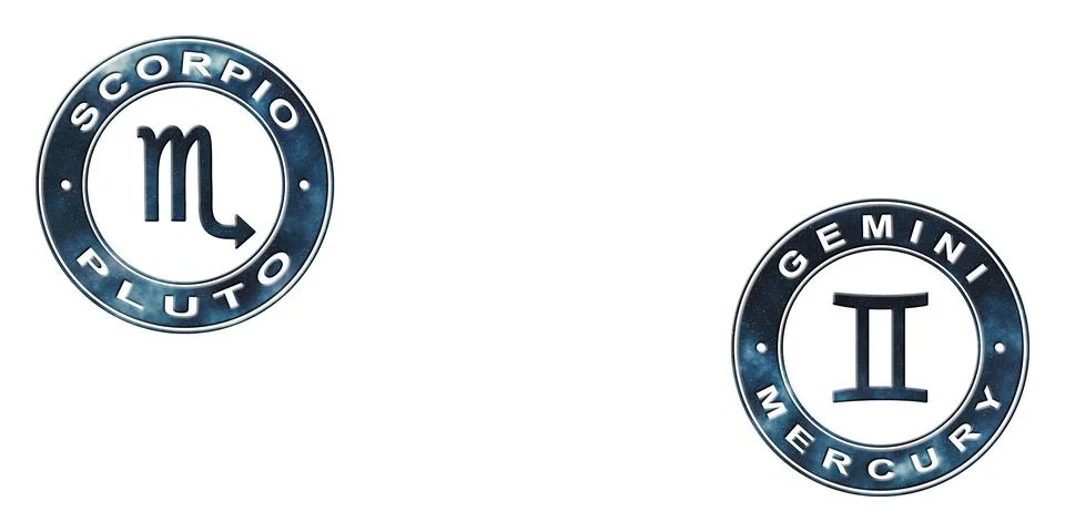 Scorpio and Gemini Compatibility Stock Illustration