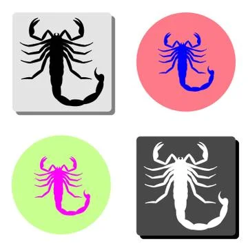 Scorpio. flat vector icon Stock Illustration