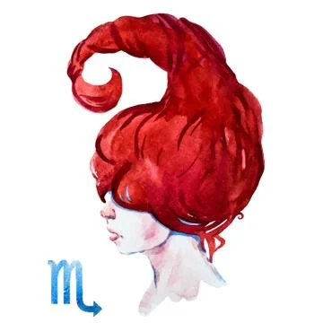 Scorpio horoscope vector Stock Illustration