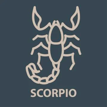 Scorpio logo template Stock Illustration