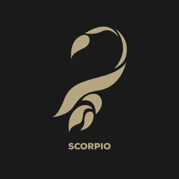 Scorpio logo vector Illustrazione stock
