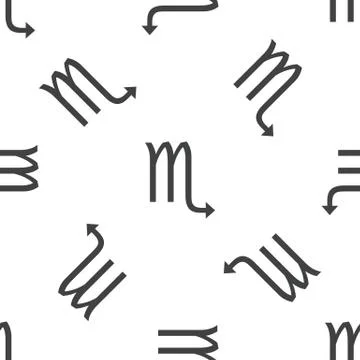 Scorpio pattern Stock Illustration