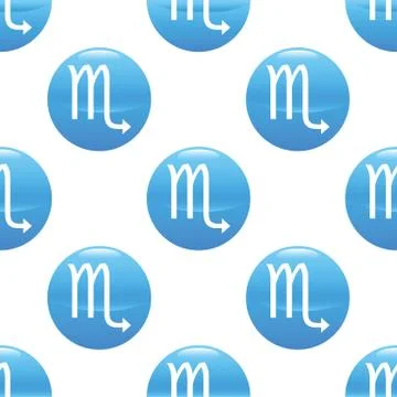 Scorpio sign pattern Stock Illustration