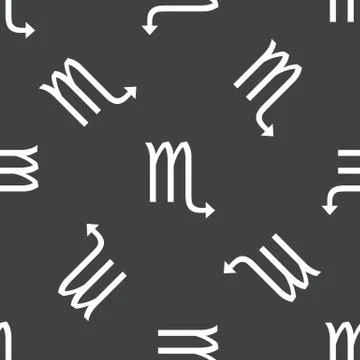 Scorpio symbol pattern Stock Illustration