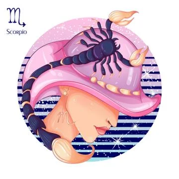 Scorpio zodiac Stock Illustration