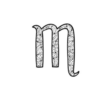 Scorpio zodiac sign. Stock Illustration