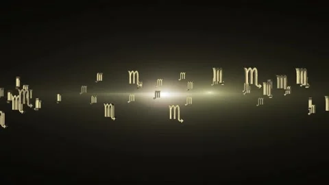 Scorpio Zodiac Three Dimensional Animation 스톡 동영상 171104164