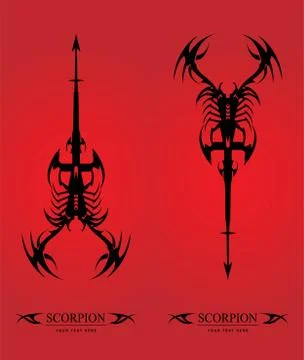 Scorpion. black scorpion Stock Illustration