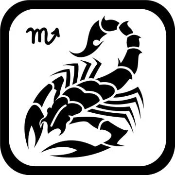 Scorpion Decorative vector panel for cnc cutting. for interior partition Stock Illustration