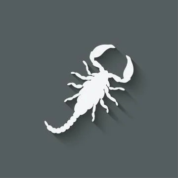 Scorpion design element Stock Illustration