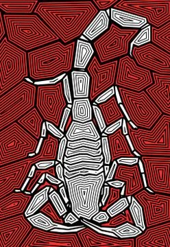 Scorpion design Stock Illustration