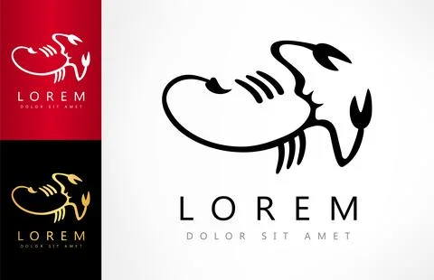 Scorpion logo Stock Illustration