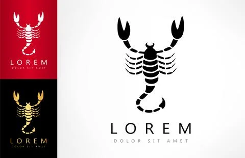 Scorpion logo Stock Illustration