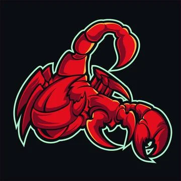 Scorpion mascot logo design vector with modern illustration concept Stock Illustration