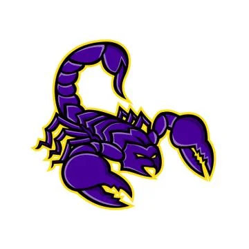 Scorpion With Stinger Mascot Stock Illustration