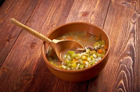 Scotch broth soup Foto stock