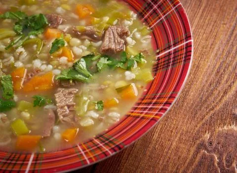 Scotch broth soup Foto stock