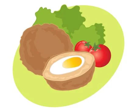 Scotch eggs Stock Illustration