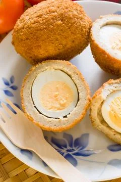 Scotch eggs Stock Photos