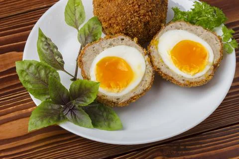 Scotch eggs 스톡 사진