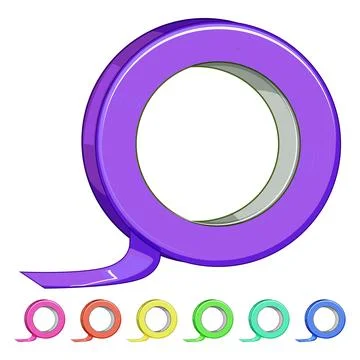 Scotch electrical tape cartoon vector graphic Stock Illustration
