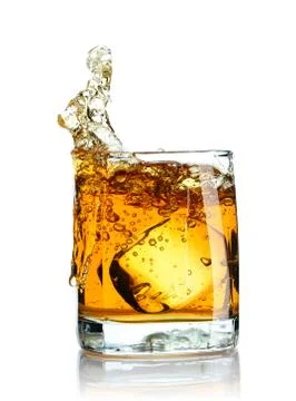 Scotch splash Stock Photos